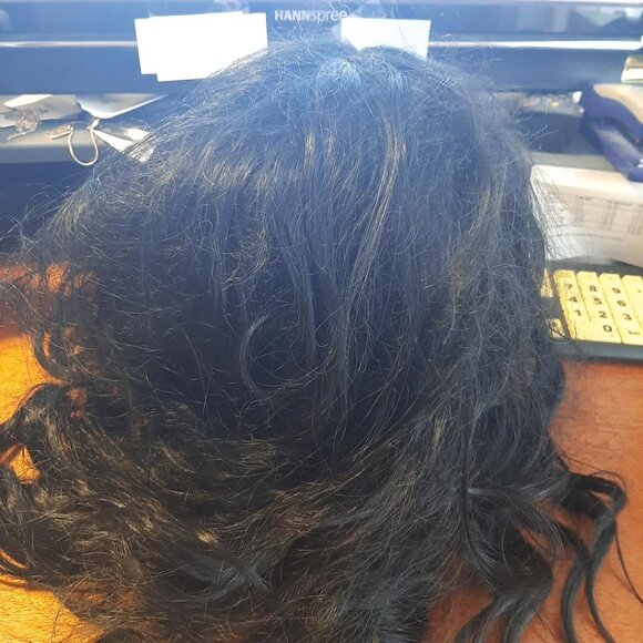 NEW ! Long Hair 27 inch Curly Wig Black main image 4